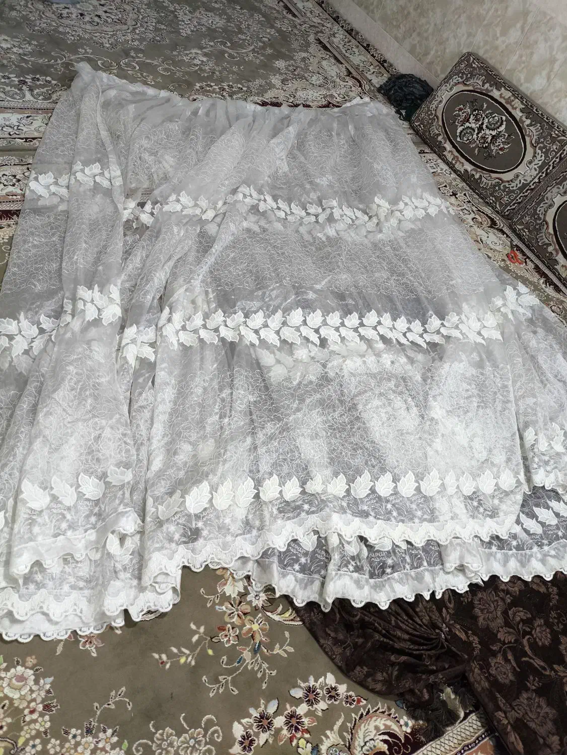 پرده 4 متری|پرده، رانر، رومیزی|قم, علی آباد|دیوار