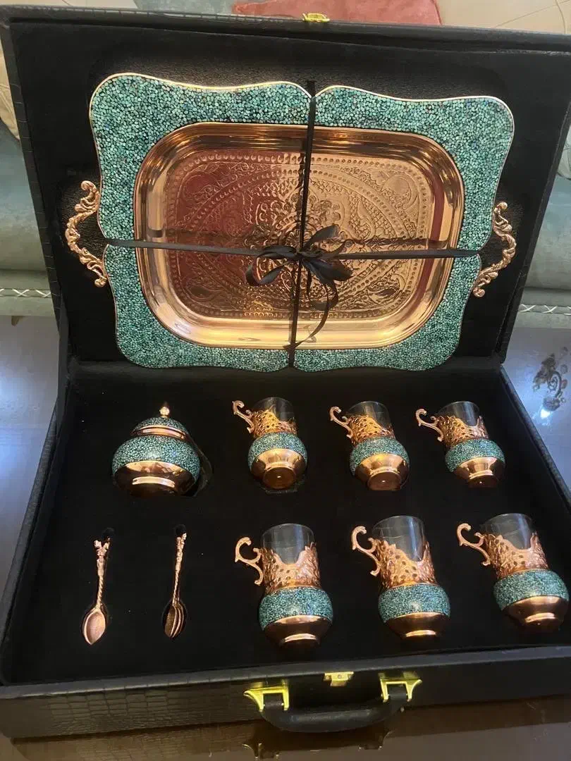 ظروف فیروزه و مس|صنایع دستی و سایر لوازم تزئینی|تهران, قیطریه|دیوار