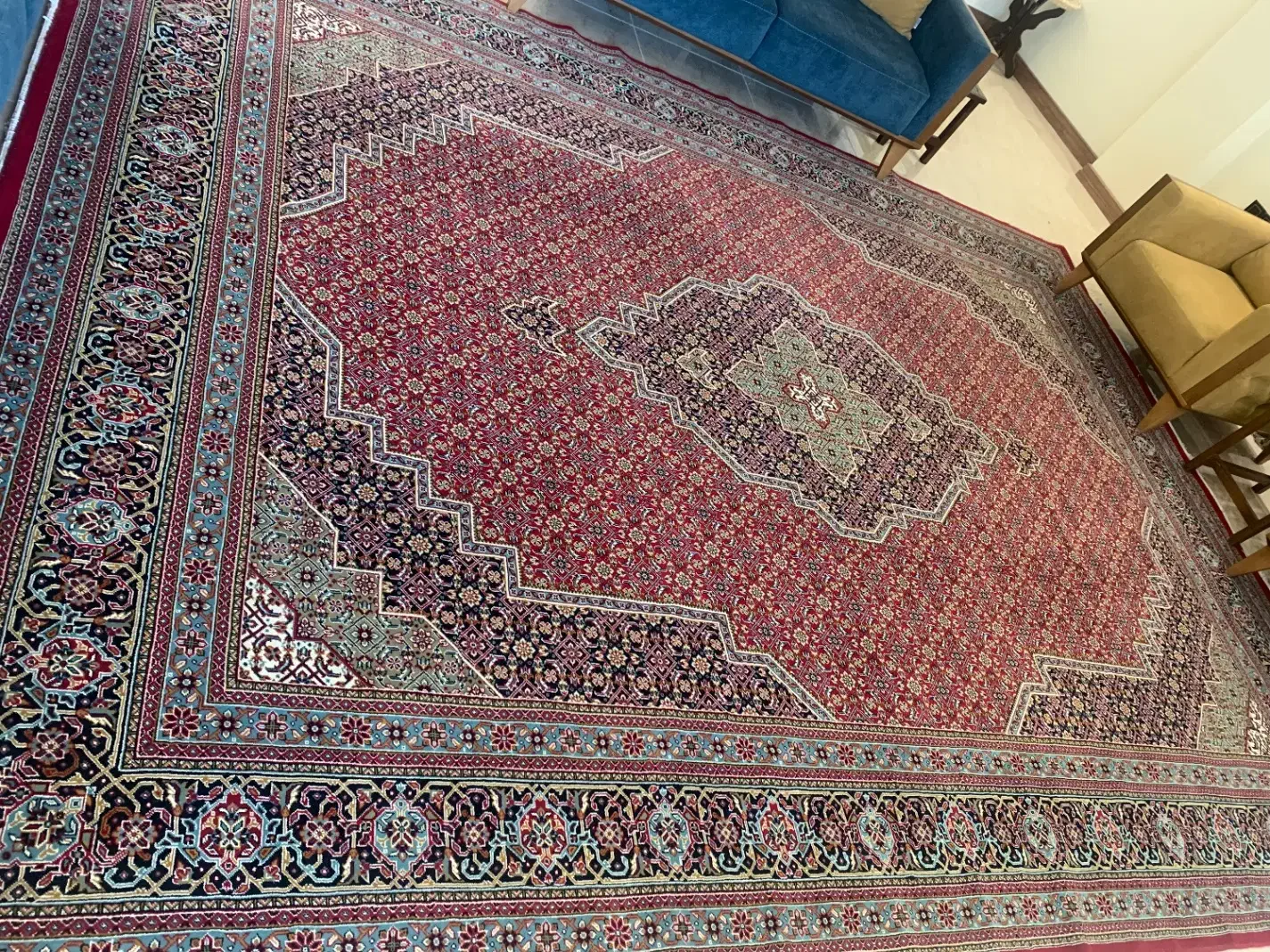 فرش 12 متری ماشینی طرح تیغ ماهی|فرش|بابل, |دیوار