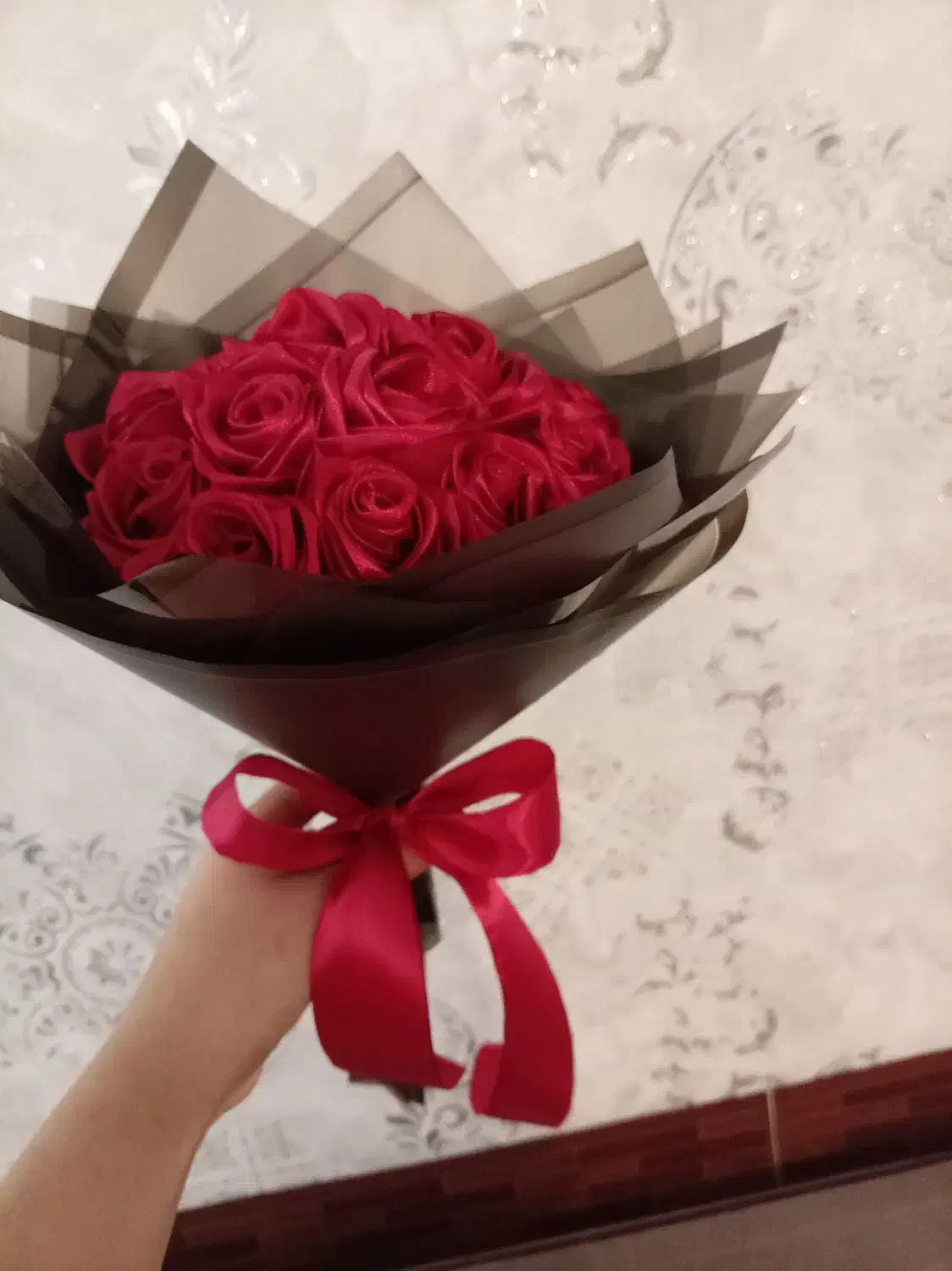 گل روبانی ولنتاینی|گل و گیاه طبیعی|میانه, |دیوار