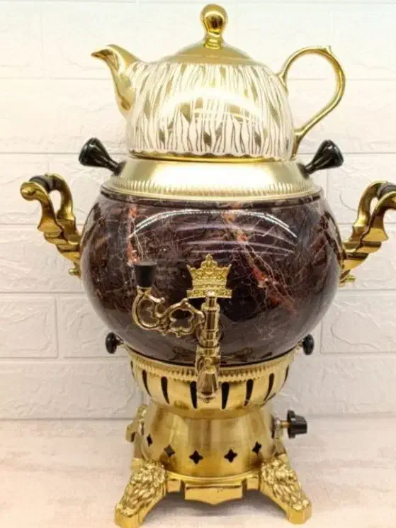 سماور گازی جدید/طرح ماربل /  سماور و کتری قوری|سماور، چای‌ساز، قهوه‌ساز|زاهدان, |دیوار