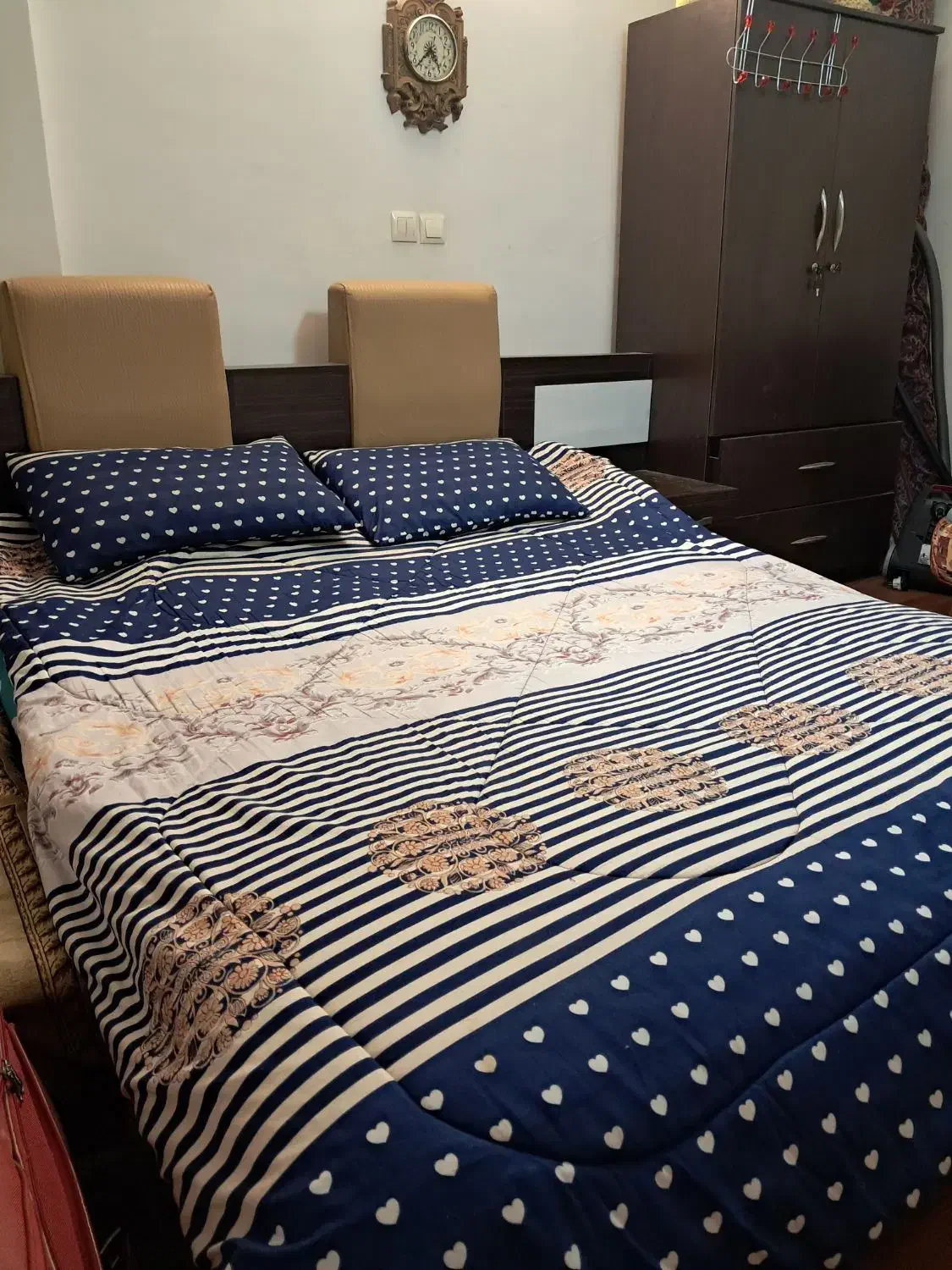 فروش سرویس خواب دو نفره ام دی اف|تخت و سرویس خواب|شیراز, شهرک سراج‎|دیوار