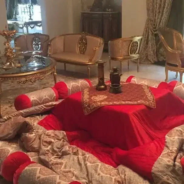 لحاف کرسی خاتون چراغی 4 در 4 سفارشی کامل فول|رختخواب، بالش، پتو|تهران, شهرک ولیعصر جنوبی|دیوار