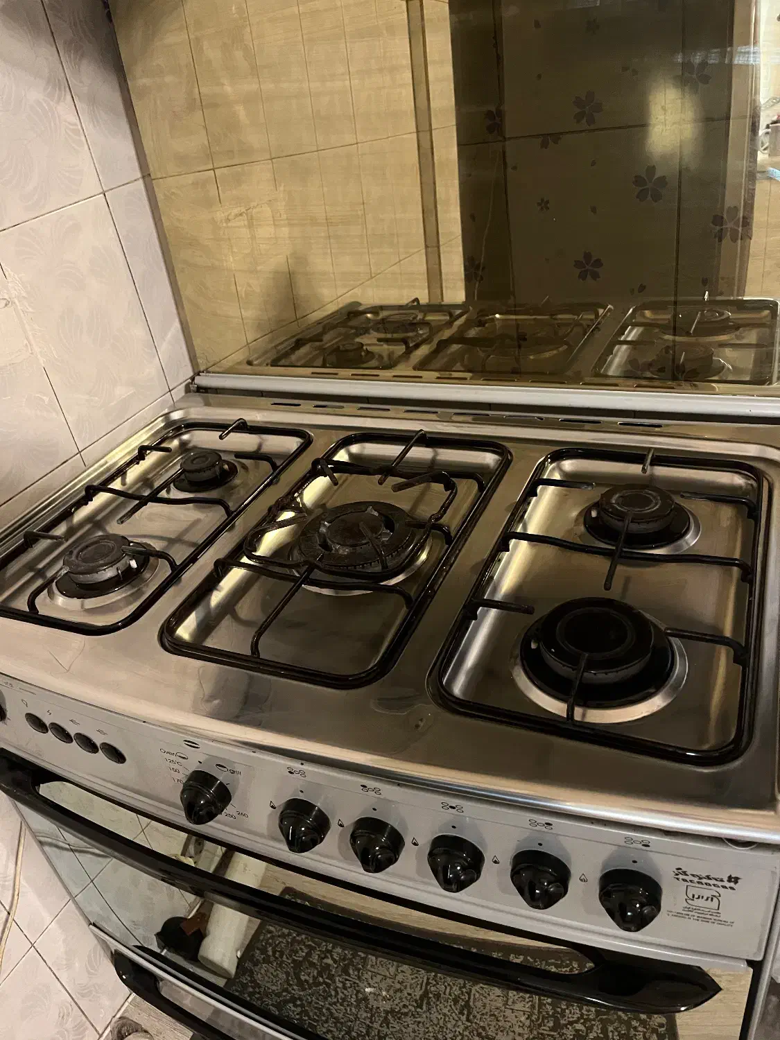 اجاق فردار تکنو ۵ شعله استیل|اجاق گاز و لوازم برقی پختوپز|تهران, علم و صنعت|دیوار