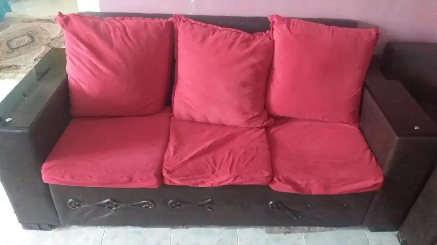 مبل ال صورتی|مبلمان خانگی و میز عسلی|رشت, پیرکلاچای|دیوار