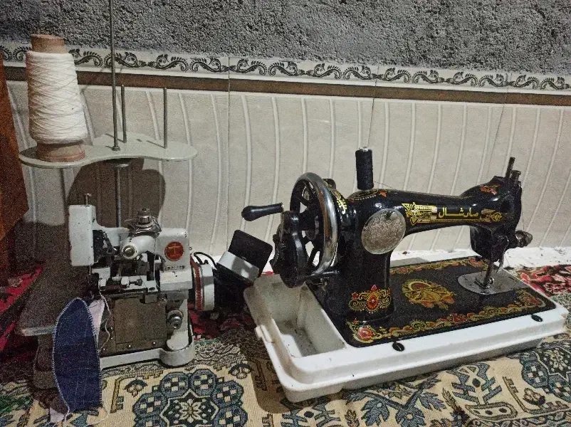 سردوز سه نخ وچرخ خیاطی دستی مارشال|چرخ خیاطی و ریسندگی|فسارود, |دیوار