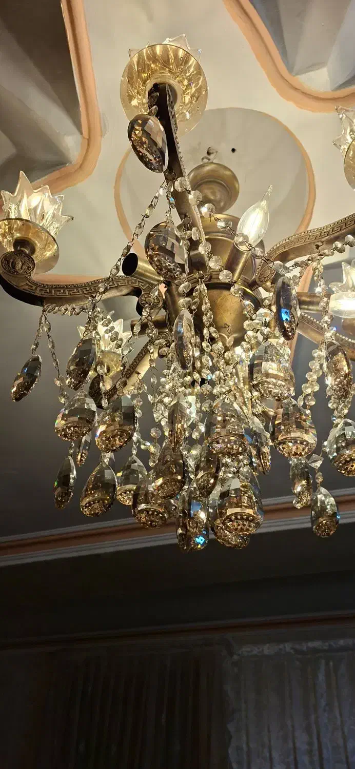 لوستر برنز طرح ورساچه|لوستر و چراغ آویز|شهریار, شهریار|دیوار