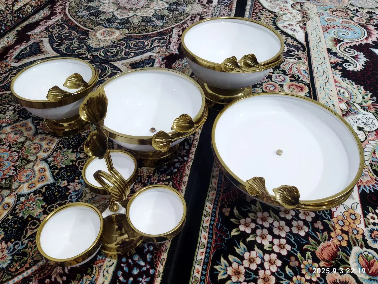 فروش سرویس جامیوه ای و شیرینی وشکلاتی|ظروف سرو و پذیرایی|جوانرود, |دیوار