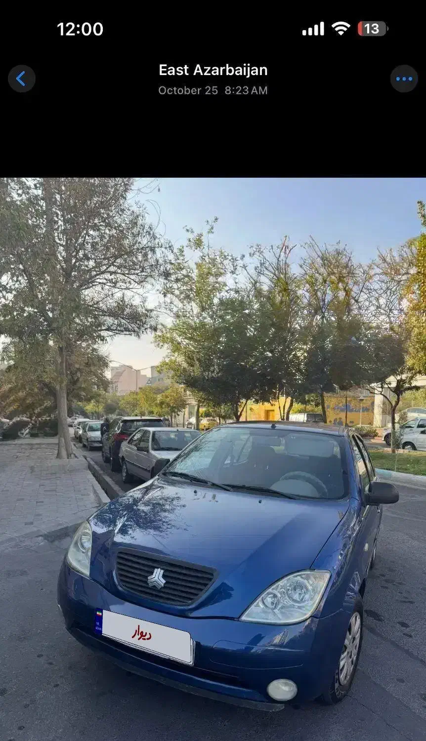 تیبا صندوق دار دوگانه سوز مدل ۹۳|خودرو سواری و وانت|تبریز, |دیوار