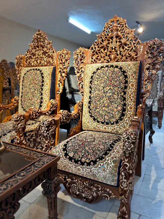 مبل قالی مدل زمرد|صندلی و نیمکت|کرمان, |دیوار