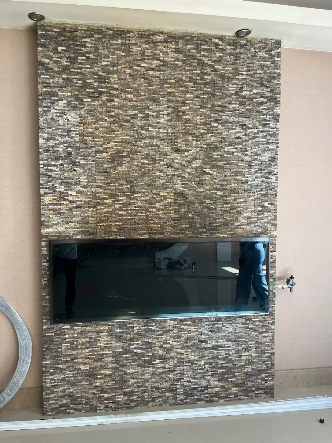 شومینه گازی دیواری طرح LCD|بخاری، هیتر، شومینه|شیراز, فرهنگ شهر|دیوار