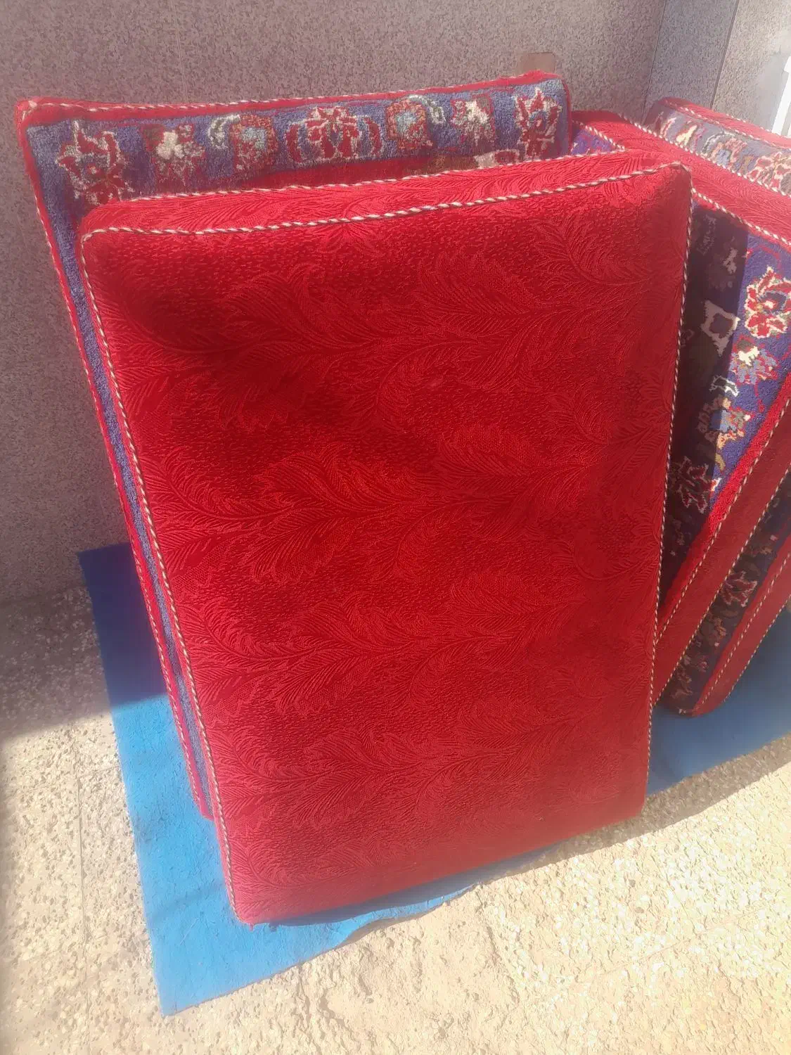 سلام ۳ جفت پشتی دستبافت نو نو فروشی|پشتی|گناباد, |دیوار