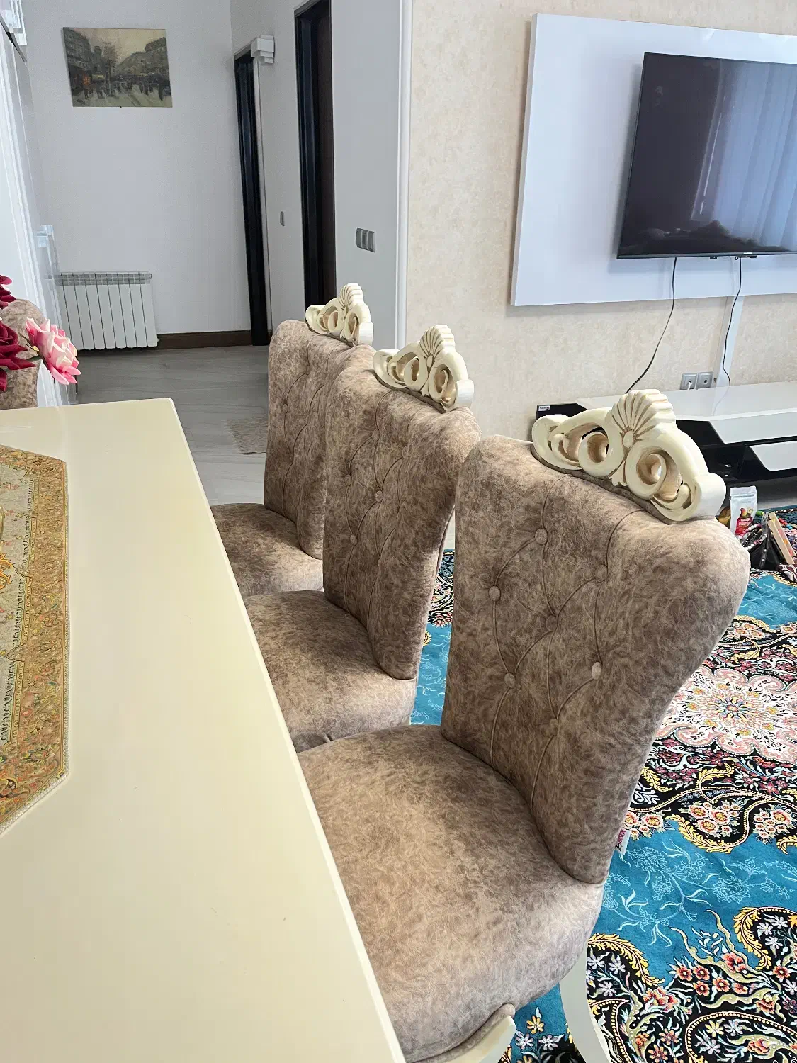 میز نهارخوری 8نفره|میز و صندلی غذاخوری|رامسر, |دیوار