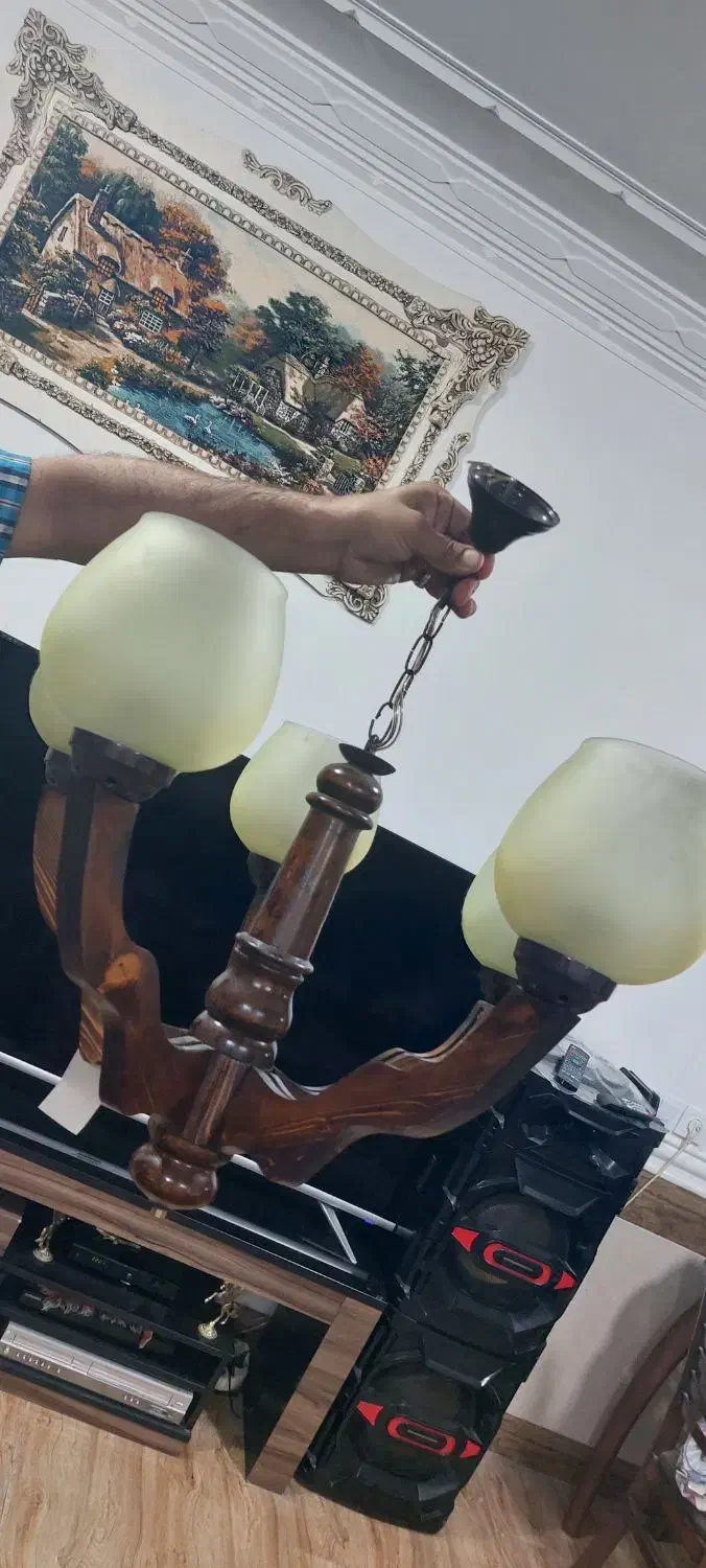 لوسترهای نو جنس مغازه زیرقیمت|لوستر و چراغ آویز|گرگان, |دیوار