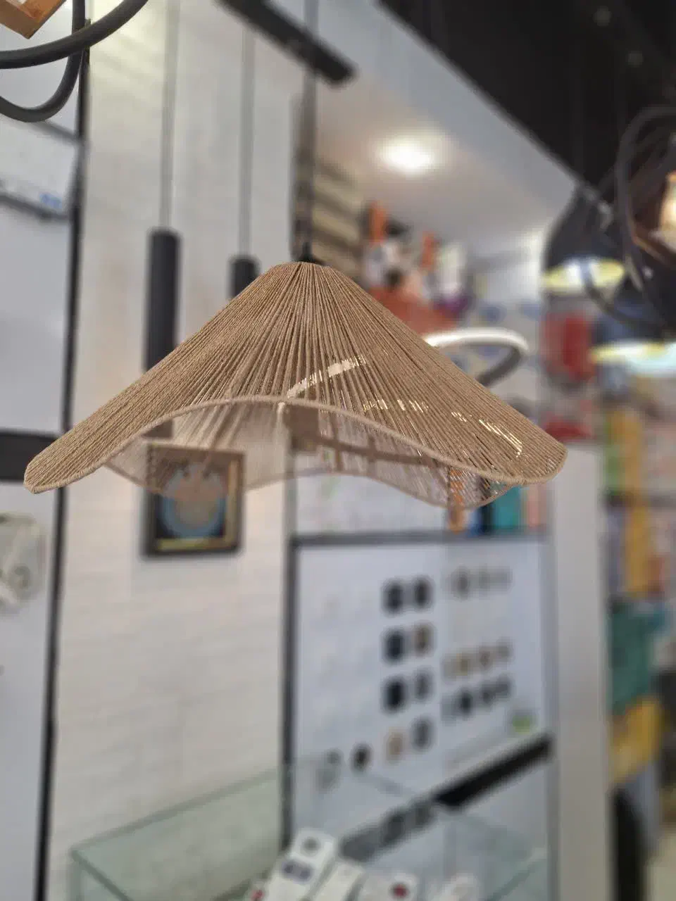 لوستر مکرومه|لوستر و چراغ آویز|فلاورجان, |دیوار