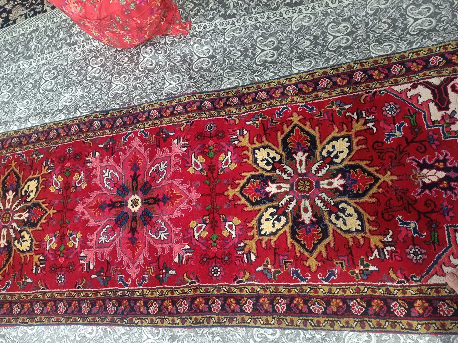 یک جفت کناره دستبافت هریز درجه یک|فرش|اردبیل, |دیوار