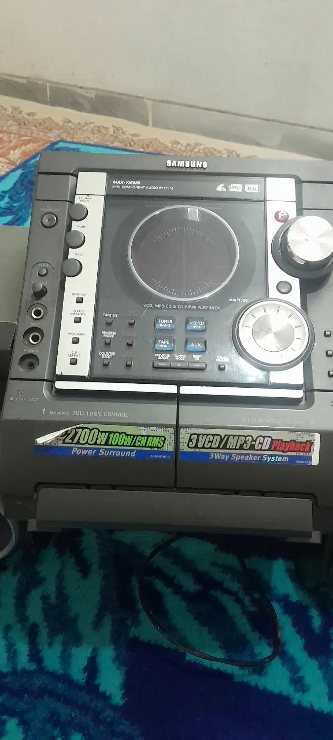 رادیو ضبط سه دیسک و دوکاست مدل سامسونگ|سیستم صوتی خانگی|اصفهان, کساره|دیوار