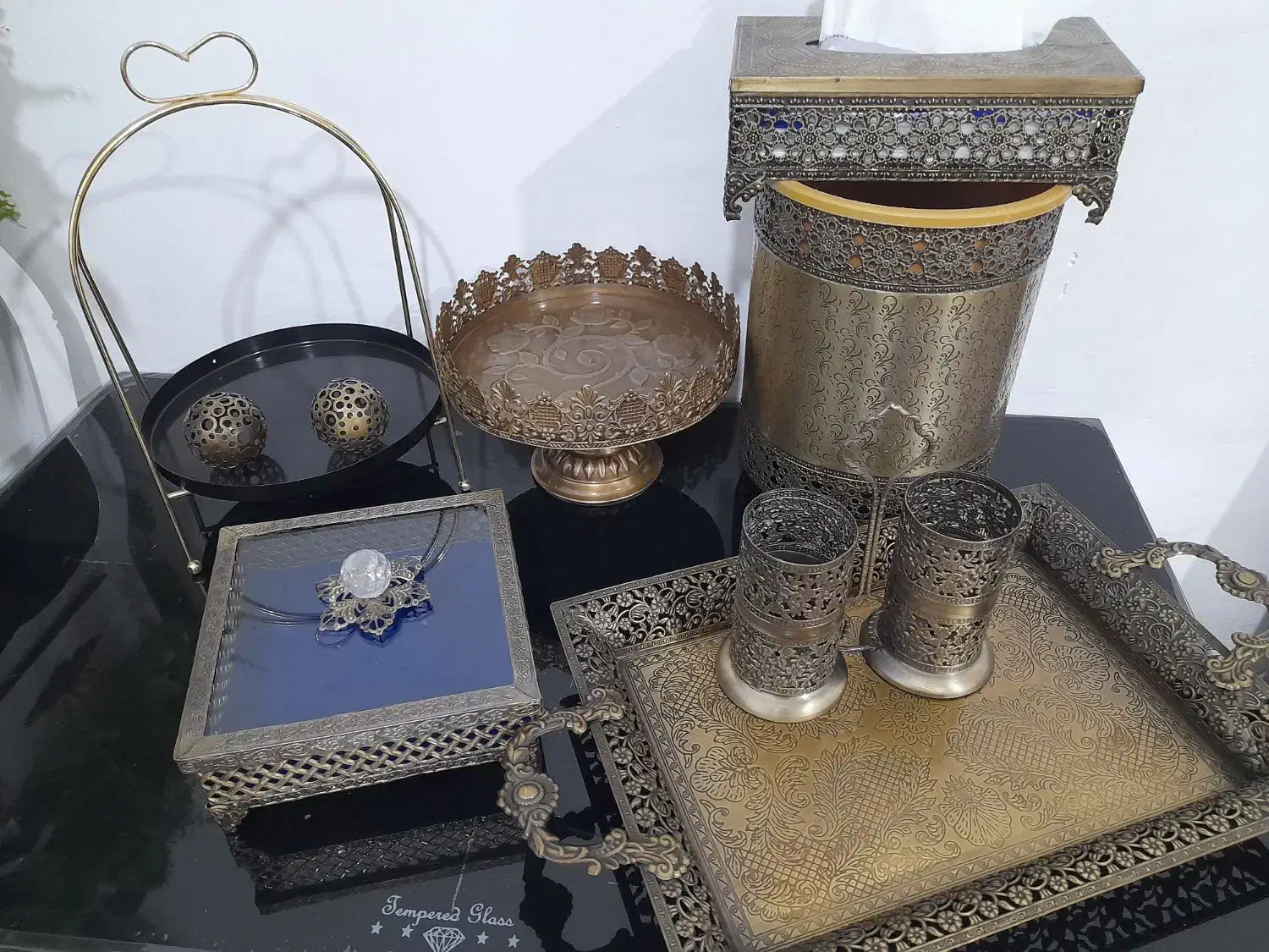 ست پذیرایی پیوتر رنگ آنتیک|ظروف سرو و پذیرایی|پاوه, |دیوار