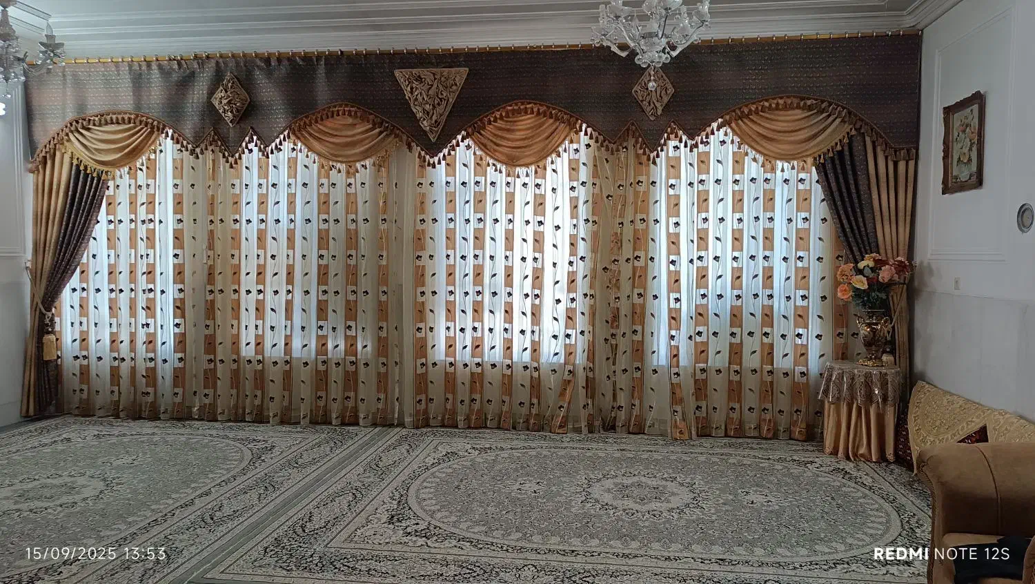 پرده|پرده، رانر، رومیزی|مهریز, |دیوار