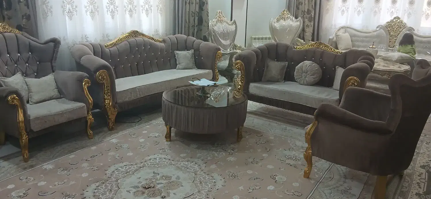 مبلمان ۷ نفره|مبلمان خانگی و میز عسلی|هشتگرد, شهرک بعثت|دیوار