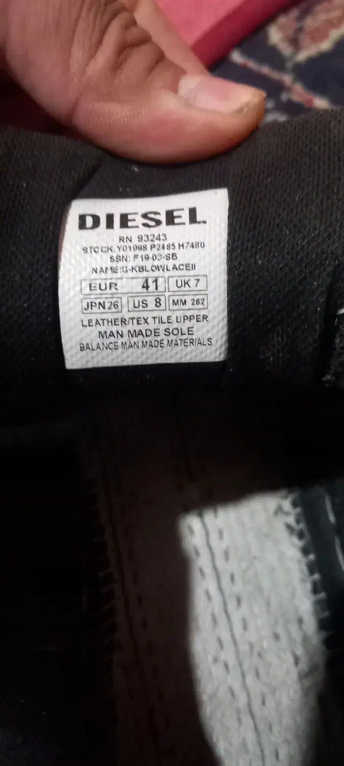 کفش دیزل شماره 41 ولی 42 هم میشه|کیف، کفش، کمربند|شیراز, سیاه سنگ|دیوار