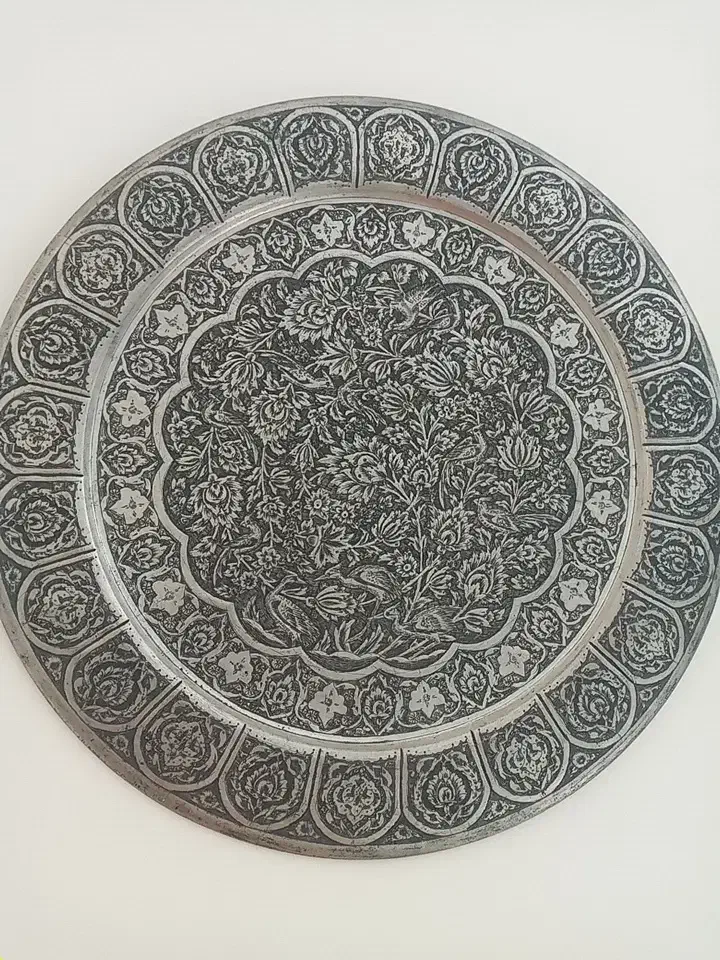 سینی قلمکاری دست اصفهان|کلکسیون اشیاء عتیقه|تهران, مروارید شهر|دیوار