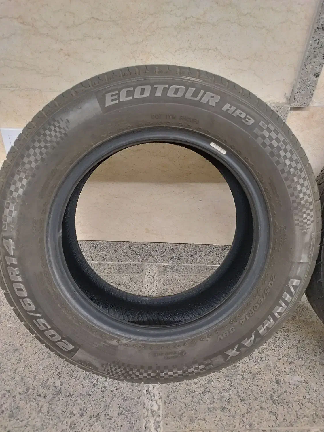 یک جفت لاستیک چینی205 پژو با دو جفت رینگ صلیبی ۱۴|قطعات یدکی و لوازم جانبی|همدان, |دیوار