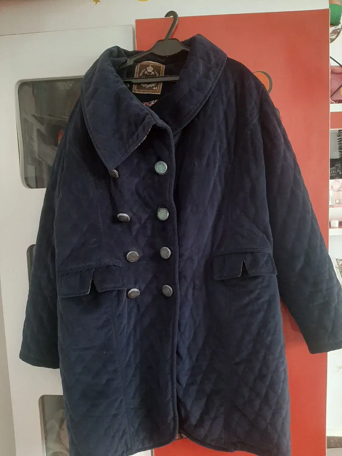 پالتوسورمه ای مخملی۳۰۰ت|لباس|اسفراین, |دیوار