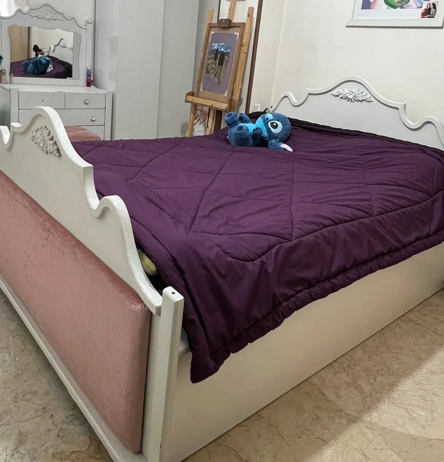 تخت و میز آینه|تخت و سرویس خواب|تهران, نیروی دریایی|دیوار