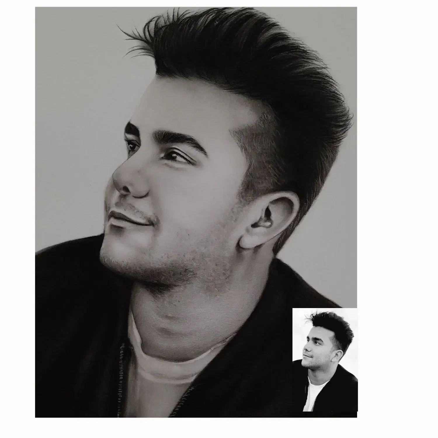 سفارش نقاشی چهره|تابلو، نقاشی، عکس|رفسنجان, |دیوار