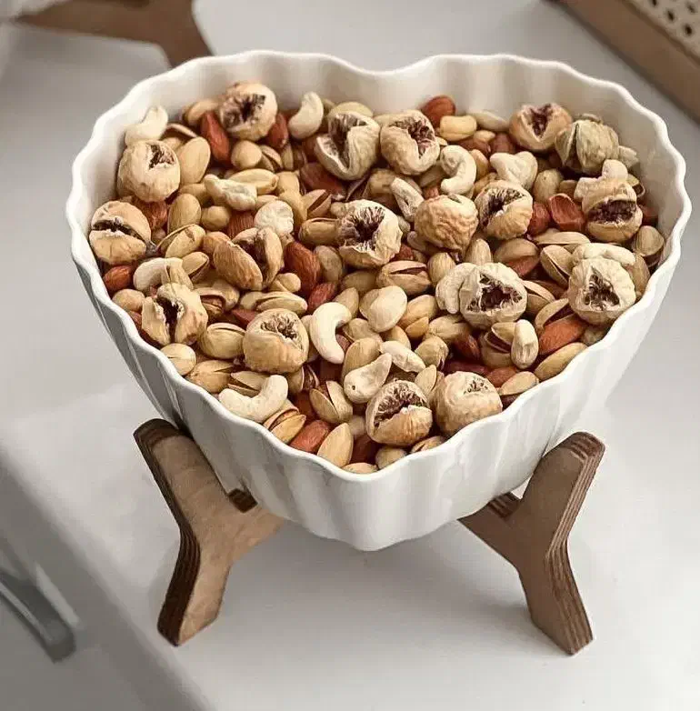 کاسه سرامیکی پایه چوبی|ظروف سرو و پذیرایی|فسا, |دیوار