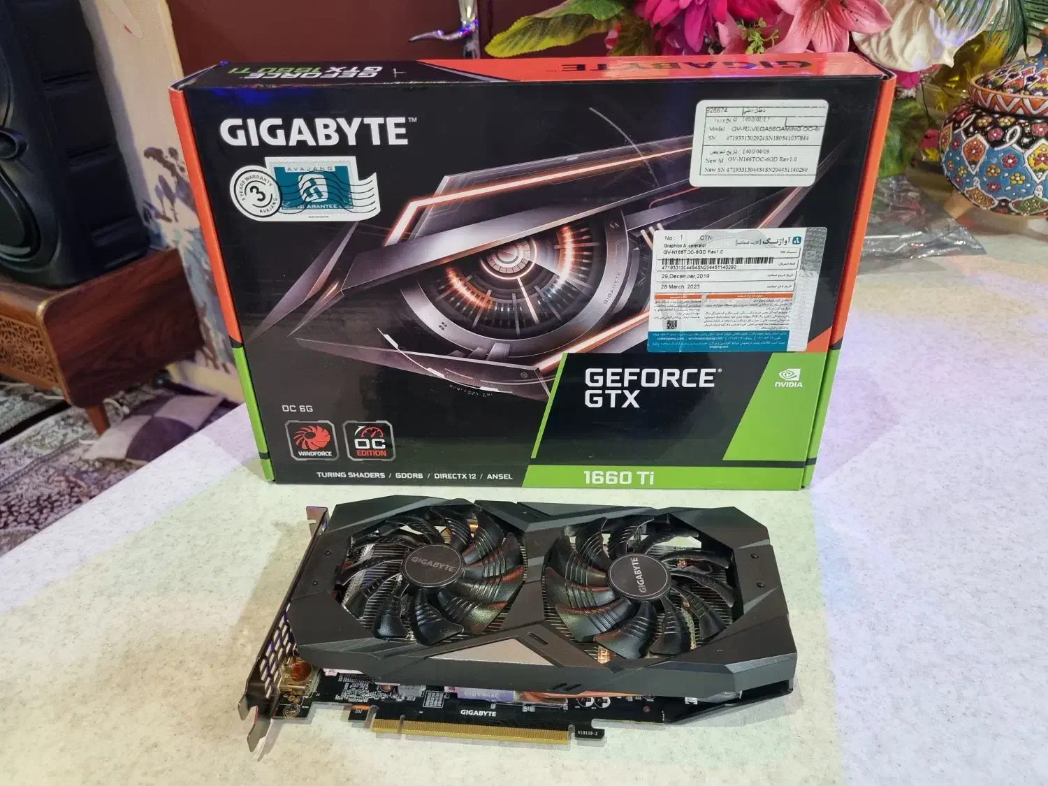 کارت گرافیک 1660ti oc 6gig|قطعات و لوازم جانبی رایانه|ملارد, |دیوار