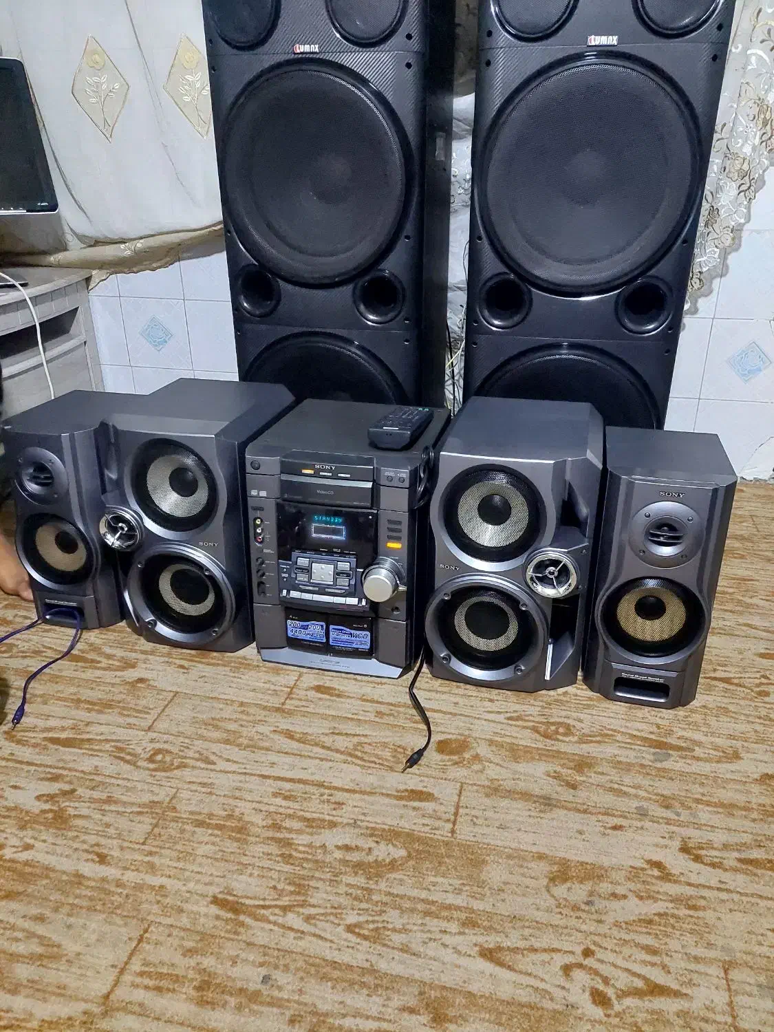 سیستم سونی بیس بسیار بالا. Vx777با باندهای 4400w.|سیستم صوتی خانگی|تبریز, |دیوار