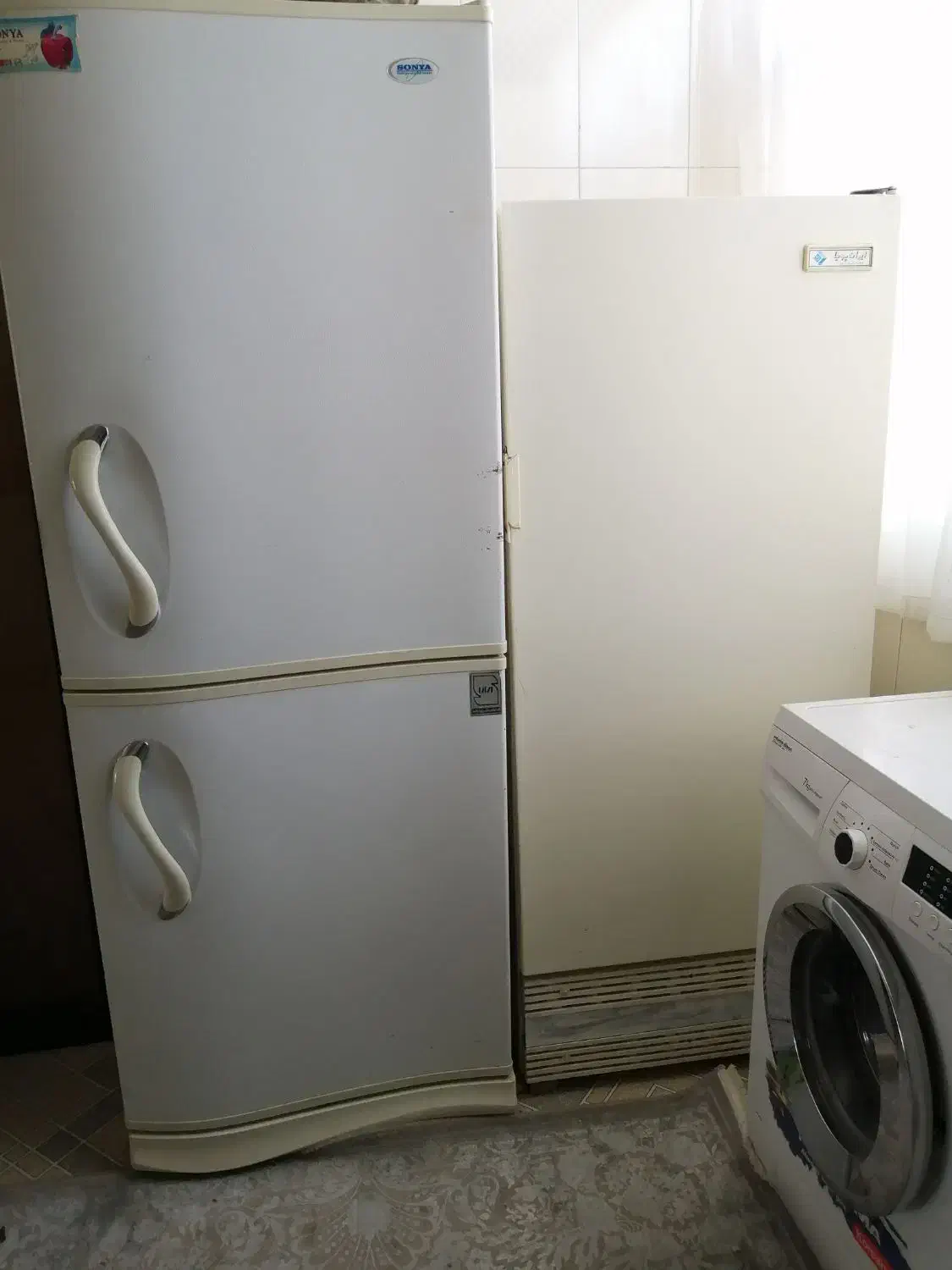 یخچال فریزر سونیا و کارتن یخچال فریزر اسنوا|یخچال و فریزر|لالجین, |دیوار