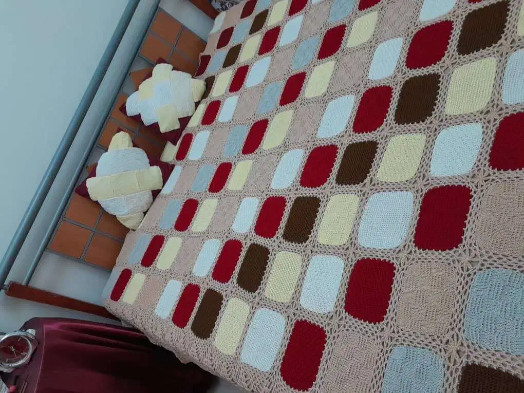 دو مورد پتوی چهل تیکه دو نفره کار دست|رختخواب، بالش، پتو|تهران, قناتکوثر|دیوار