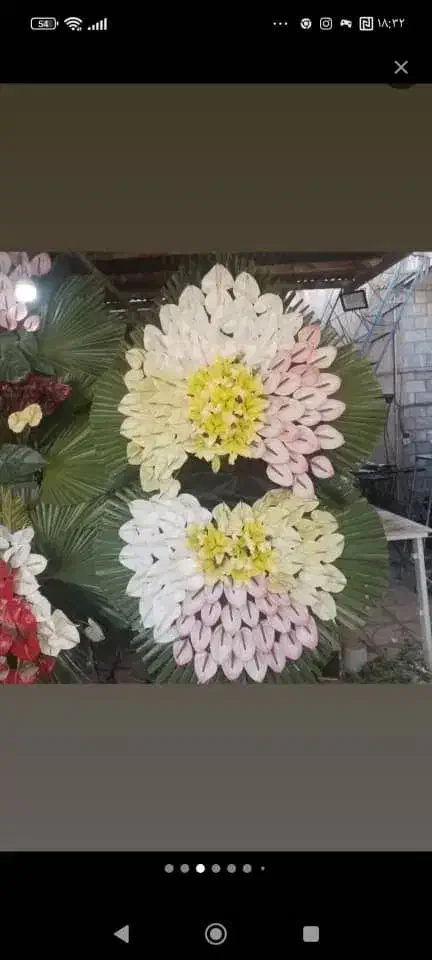 انواع تاج گل ترحیم وافتتاحیه|گل و گیاه طبیعی|اسلامشهر, سیمرغ|دیوار