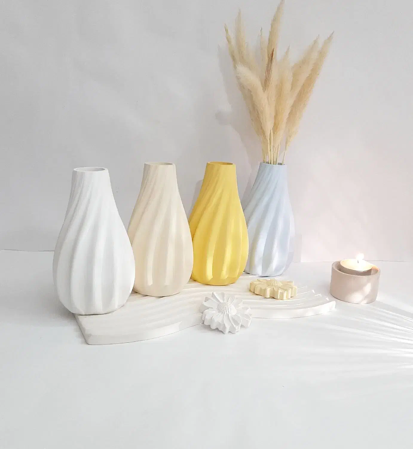 گلدان پیچ سنگ مصنوعی بتنی|صنایع دستی و سایر لوازم تزئینی|ری, دولتآباد|دیوار