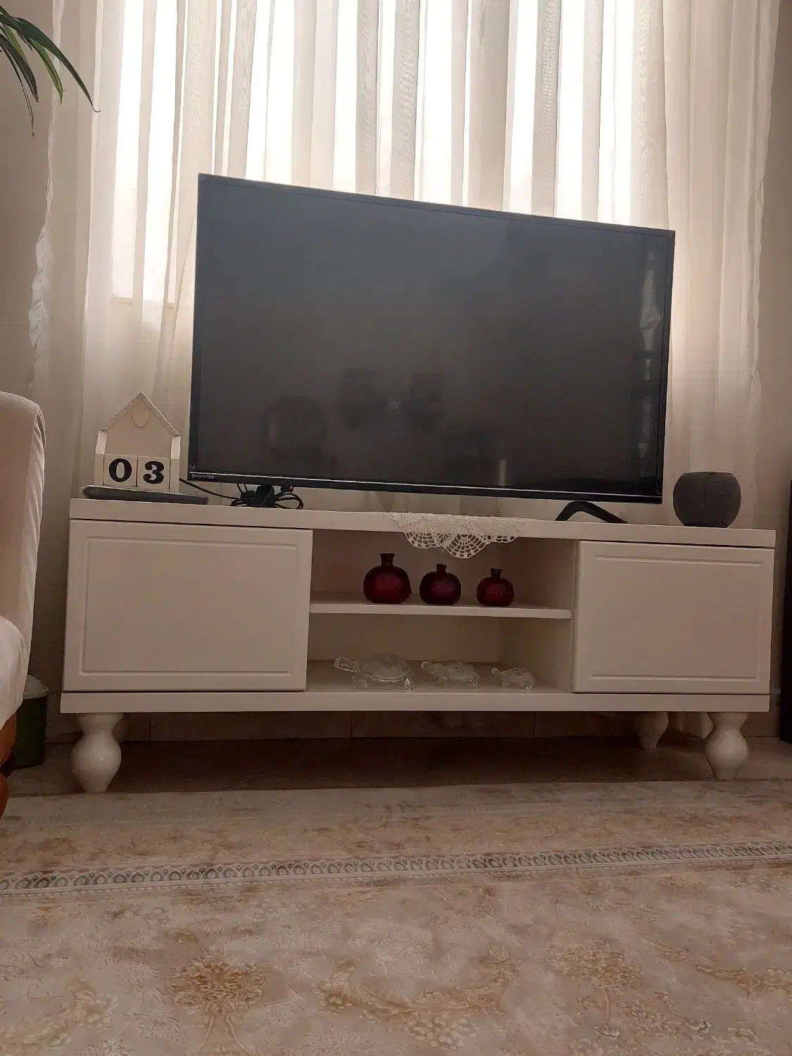 ست رنگ شده کنسول وزیرتلوزیون نو|بوفه، ویترین، کنسول|شهریار, شهرک وائین|دیوار