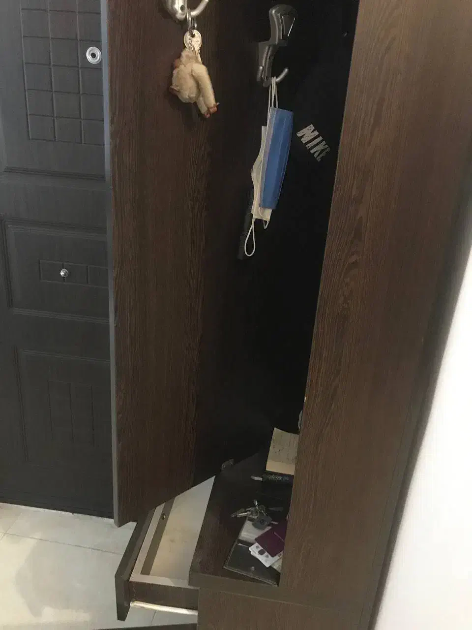 جاکفشی شیک آیینه دار|جاکفشی، کمد، دراور|رامسر, |دیوار