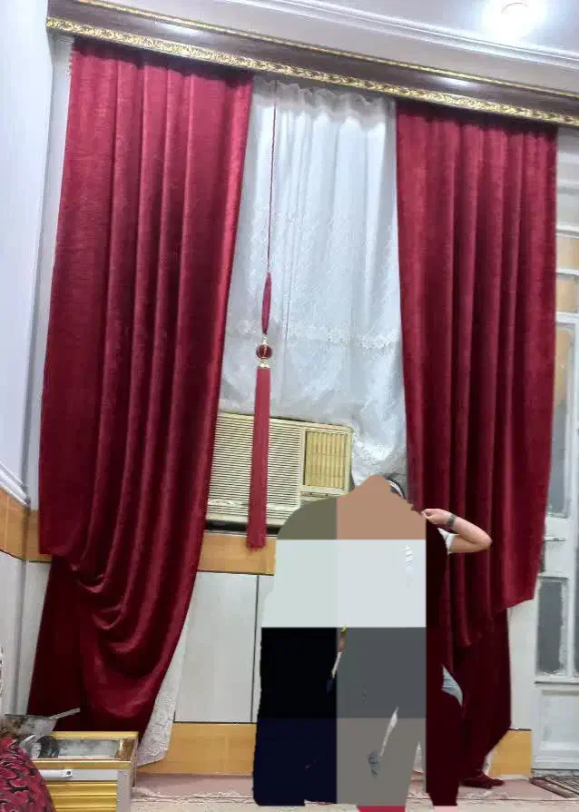 ۲عدد شال پرده|پرده، رانر، رومیزی|اهواز, زرگان|دیوار
