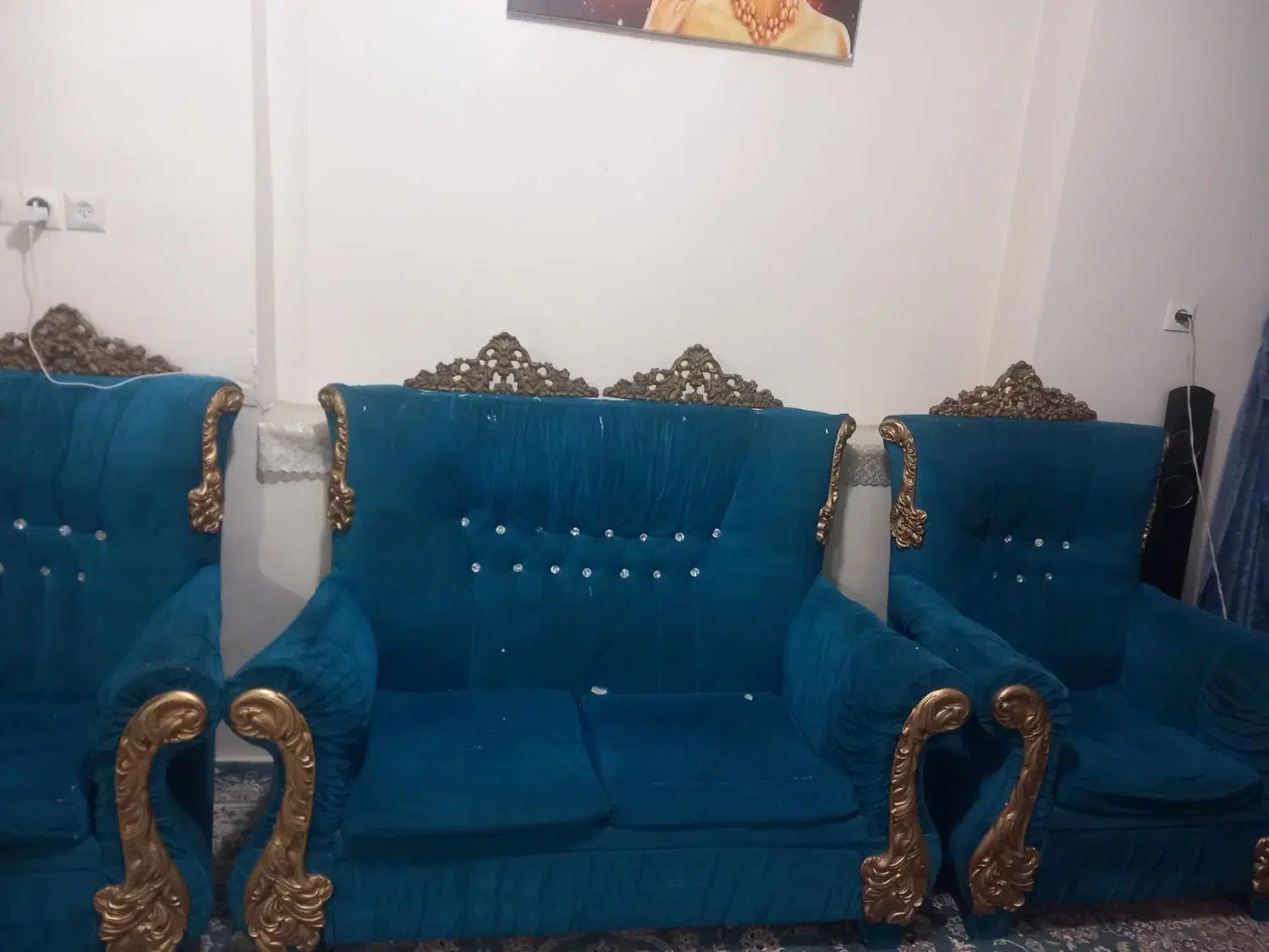 مبل ۷نفره|مبلمان خانگی و میز عسلی|تربتحیدریه, پائین ولایت|دیوار