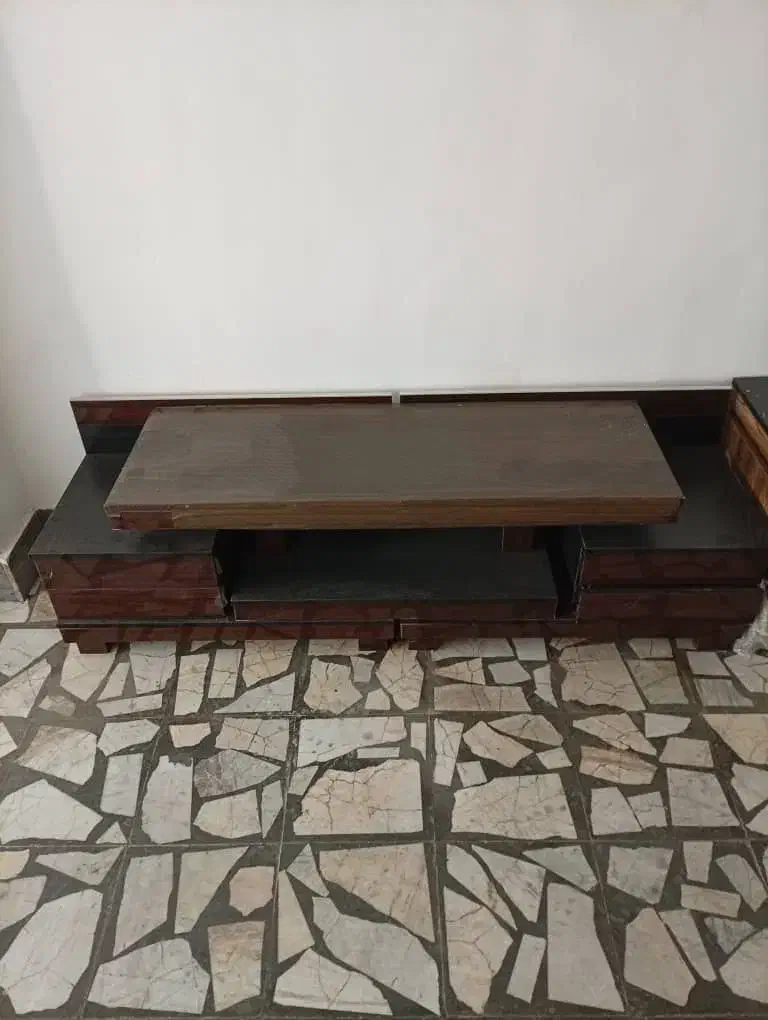 میز تلویزیون سه تیکه در حد نو|میز تلویزیون|فومن, |دیوار