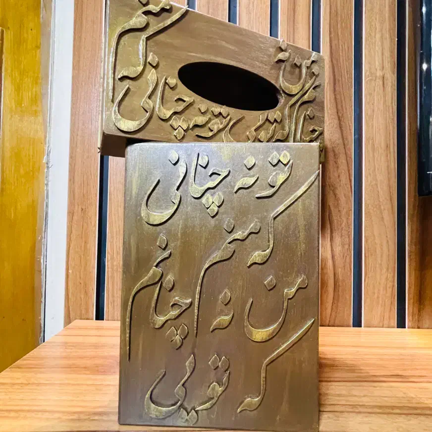 سطل وجا دستمال چوبی|صنایع دستی و سایر لوازم تزئینی|تهران, شهرک ولیعصر شمالی|دیوار