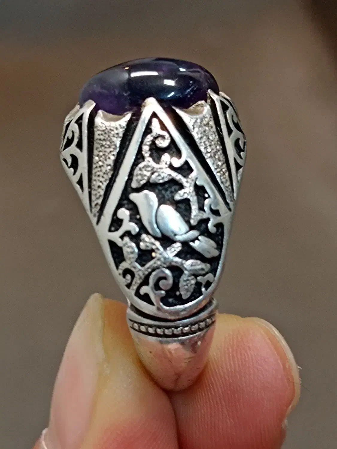 انگشتر آماتیست اروگوئه طبیعی رکاب ایران فخیم|بدلیجات|تهران, بازار|دیوار