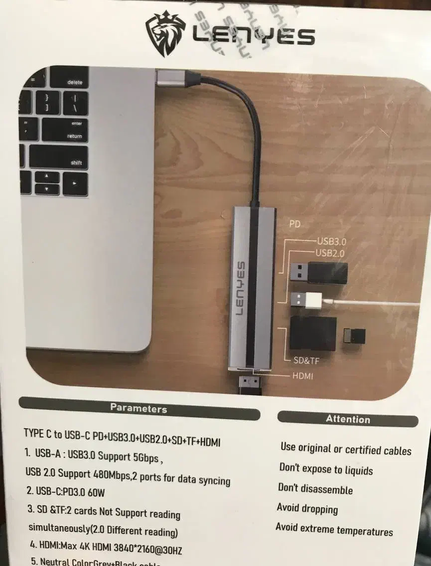 مبدل و هاب usb-c به hdmi و usb-a|قطعات و لوازم جانبی رایانه|تهران, زاهد گیلانی|دیوار