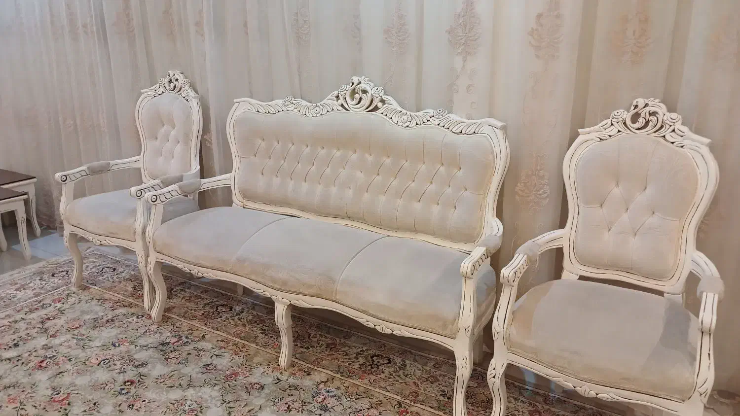 مبلمان استیل منبت کاری|مبلمان خانگی و میز عسلی|اراک, |دیوار