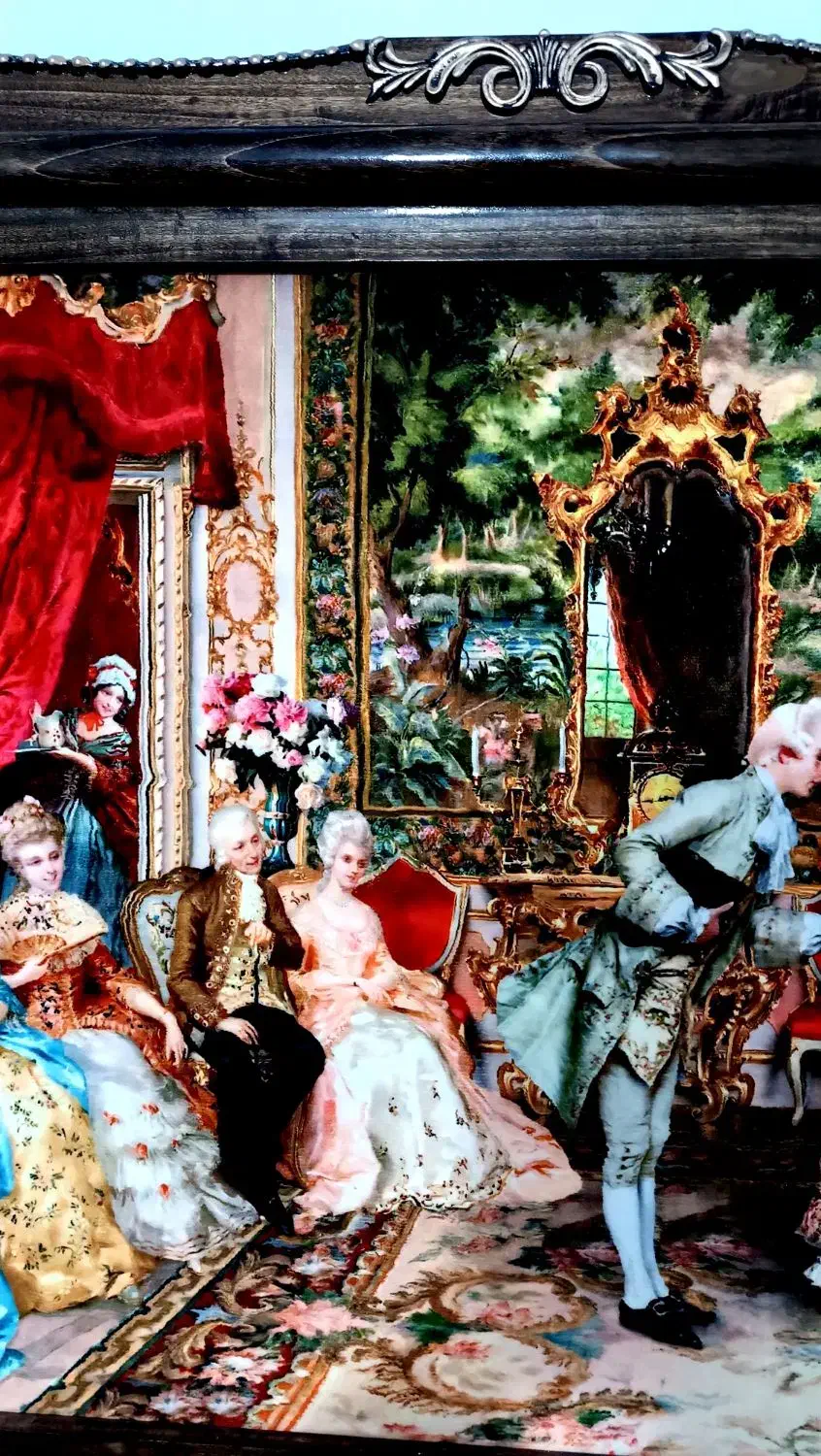 تابلو فرش ماشینی نومهمانی ۹۰در ۱۲۰|تابلو فرش|تبریز, |دیوار