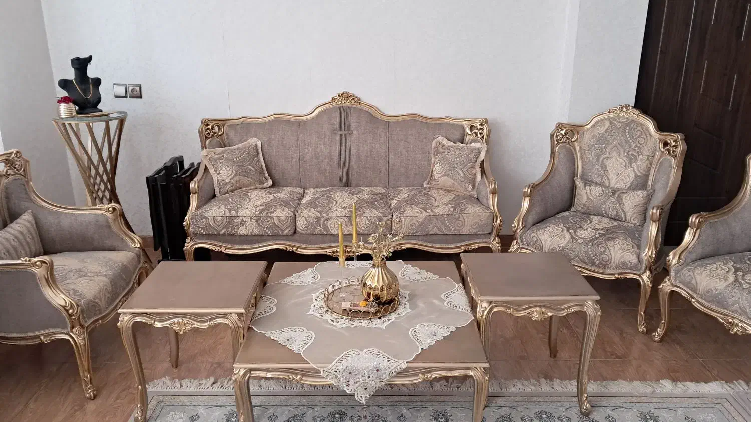 مبل استیل سلطنتی|مبلمان خانگی و میز عسلی|شاهینشهر, نسیم ۵|دیوار