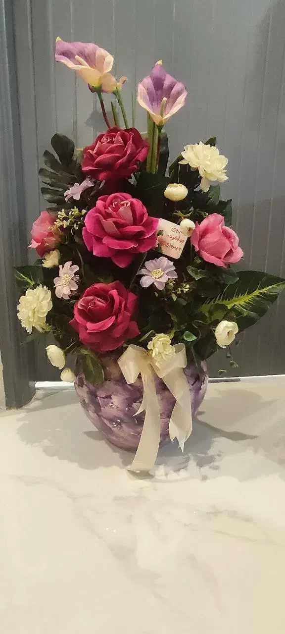 گلدان و گل مصنوعی|گل مصنوعی|مشهد, شاهد (شهرک غرب)|دیوار