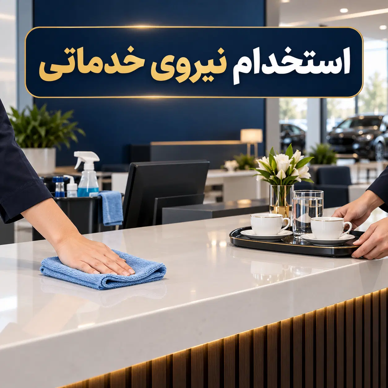 نیروی خدماتی و تشریفات|استخدام سرایداری و نظافت|تهران, چیتگر جنوبی|دیوار